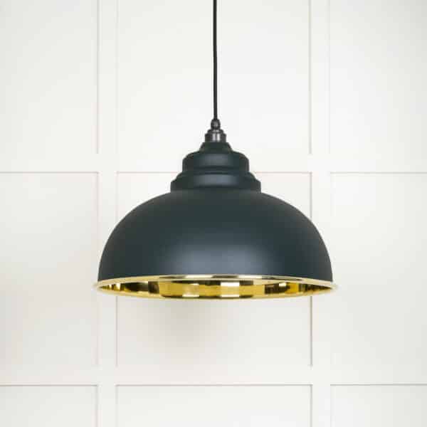 Smooth Brass Harborne Pendant in Dingle 2