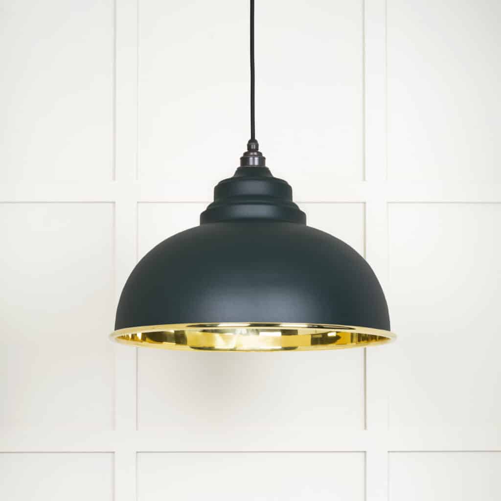 Smooth Brass Harborne Pendant in Dingle 1