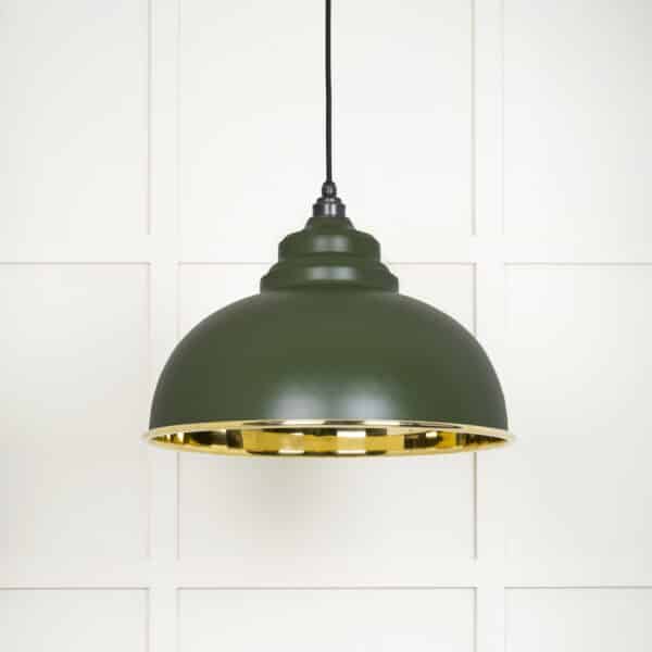 Smooth Brass Harborne Pendant in Heath 2