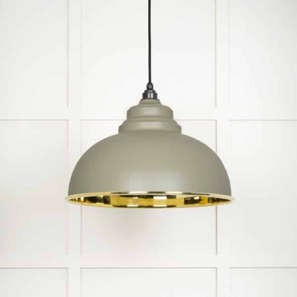 Smooth Brass Harborne Pendant in Tump 2