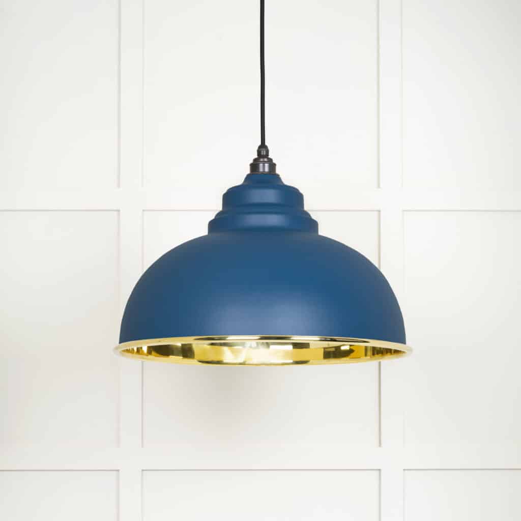 Smooth Brass Harborne Pendant in Upstream 1