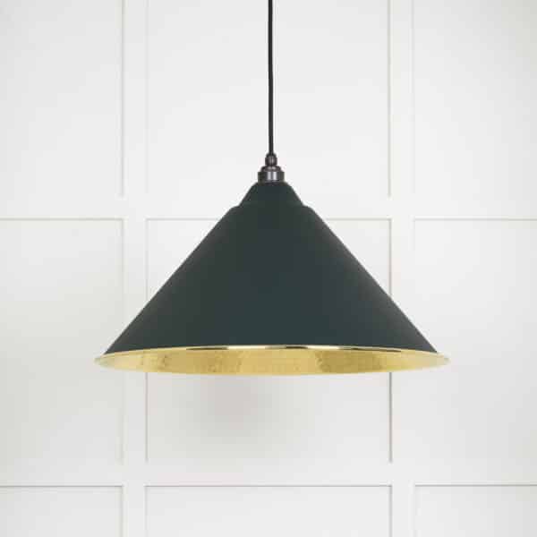 Hammered Brass Hockley Pendant in Dingle 2