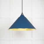 Hammered Brass Hockley Pendant in Upstream 1
