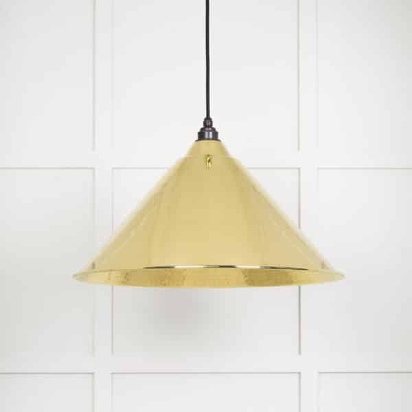 Hammered Brass Hockley Pendant 2