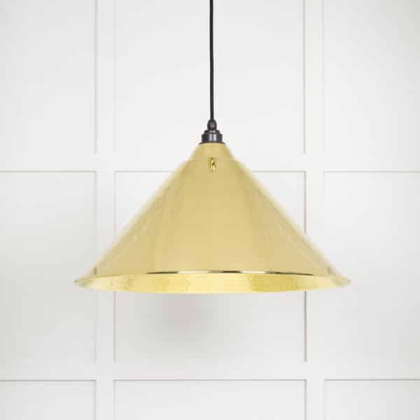 Hammered Brass Hockley Pendant 1