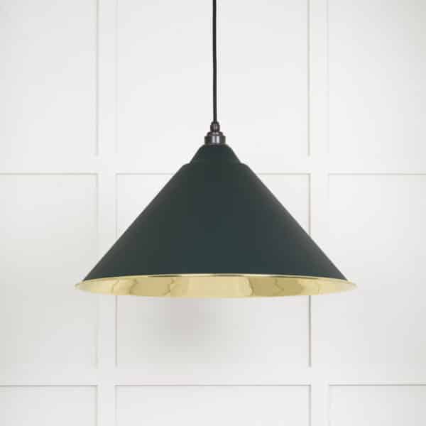 Smooth Brass Hockley Pendant in Dingle 2