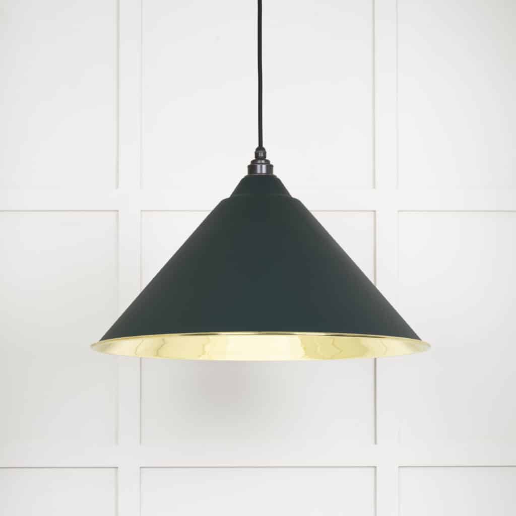 Smooth Brass Hockley Pendant in Dingle 1