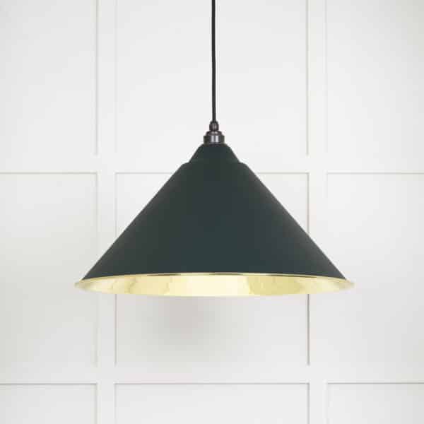 Smooth Brass Hockley Pendant in Dingle 1