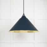 Smooth Brass Hockley Pendant in Dusk 2