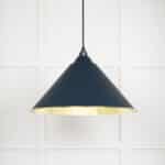 Smooth Brass Hockley Pendant in Dusk 1