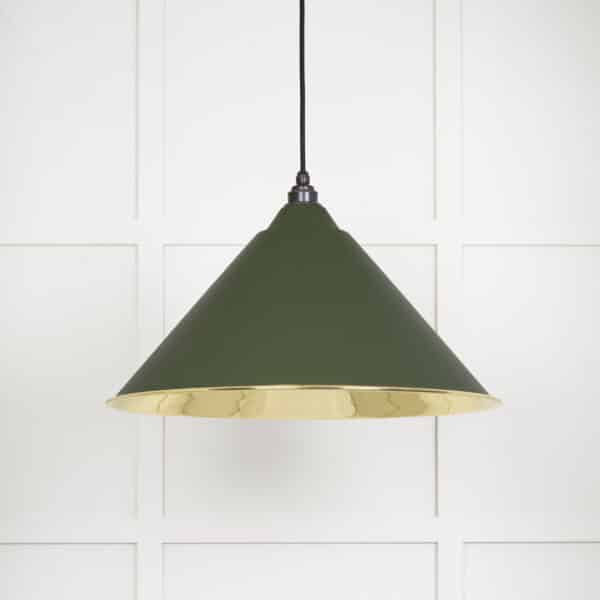 Smooth Brass Hockley Pendant in Heath 2