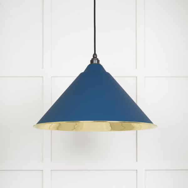 Smooth Brass Hockley Pendant in Upstream 2