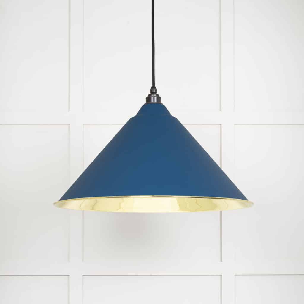 Smooth Brass Hockley Pendant in Upstream 1