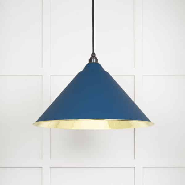 Smooth Brass Hockley Pendant in Upstream 1