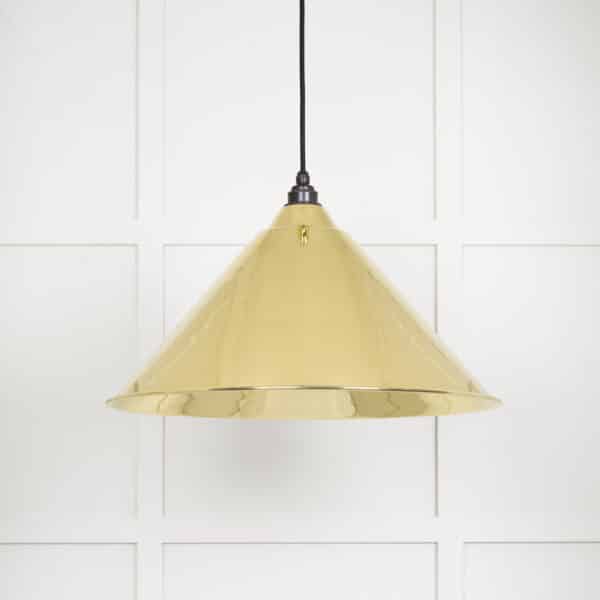 Smooth Brass Hockley Pendant 2