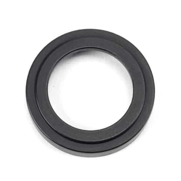 Matt Black Round Escutcheon (Art Deco) 2