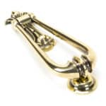 Aged Brass Loop Door Knocker 2