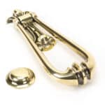 Aged Brass Loop Door Knocker 1