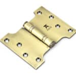 Aged Brass 4" x 3" x 5"Parliament Hinge (pair) ss 1