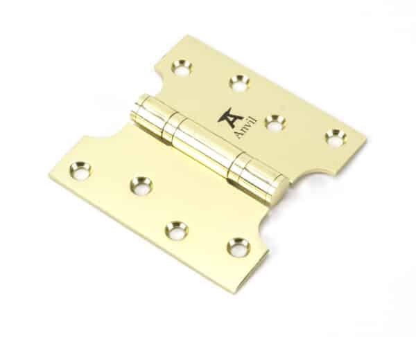 Polished Brass 4" x 2" x 4"Parliament Hinge (pair) ss 1