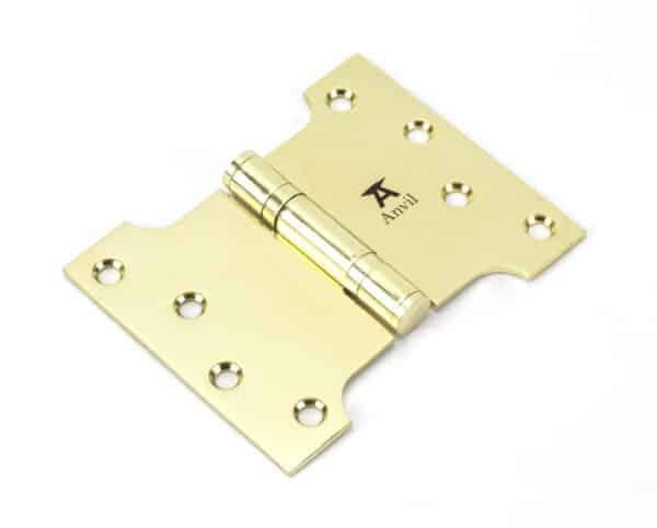 Polished Brass 4" x 3" x 5"Parliament Hinge (pair) ss 1