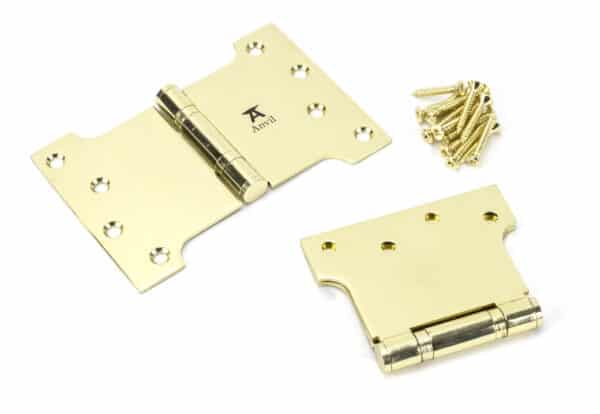 Polished Brass 4" x 4" x 6"Parliament Hinge (pair) ss 2