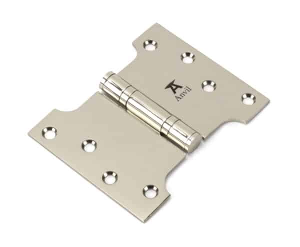 Polished Nickel 4" x 3" x 5"Parliament Hinge (pair) ss 1