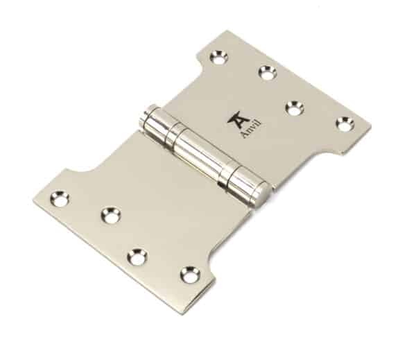 Polished Nickel 4" x 4" x 6"Parliament Hinge (pair) ss 1