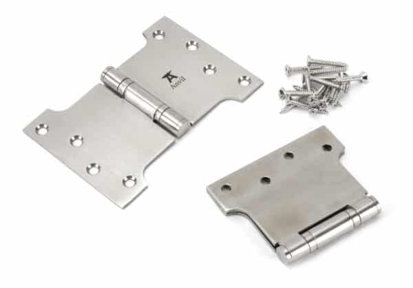 Satin SS 4" x 4" x 6"Parliament Hinge (pair) 2