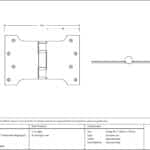 Satin SS 4" x 4" x 6"Parliament Hinge (pair) 3