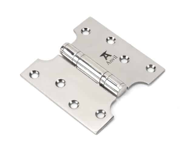 Polished SS 4" x 2" x 4"Parliament Hinge (pair) 1