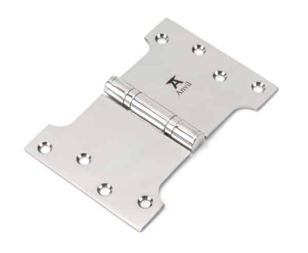 Polished SS 4" x 4" x 6"Parliament Hinge (pair) 1