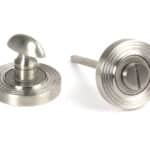 Satin Marine SS (316) Round Thumbturn Set (Beehive) 1