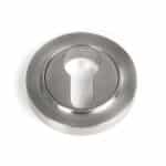 Satin Marine SS (316) Round Euro Escutcheon (Plain) 1