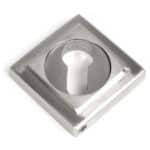 Satin Marine SS (316) Round Euro Escutcheon (Square) 2