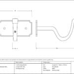 Black Mounting Bracket (pair) 3