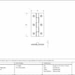Satin Chrome 2.5" Butt Hinge (pair) 2