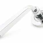 Polished Chrome Avon Round Lever on Rose Set (Plain) - Unsprung 1