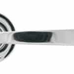 Polished Chrome Avon Round Lever on Rose Set (Art Deco) - Unsprung 2
