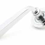 Polished Chrome Avon Round Lever on Rose Set (Art Deco) - Unsprung 1