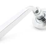 Polished Chrome Avon Round Lever on Rose Set (Beehive) - Unsprung 1