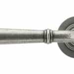 Pewter Regency Lever on Rose Set (Plain) - Unsprung 2