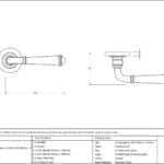 Pewter Regency Lever on Rose Set (Plain) - Unsprung 3