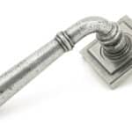 Pewter Regency Lever on Rose Set (Square) - Unsprung 1