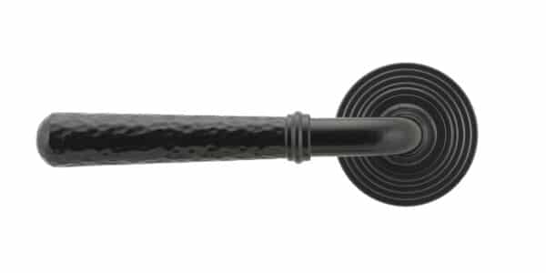 Black Hammered Newbury Lever on Rose Set (Beehive) - Unsprung 2