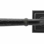 Black Hammered Newbury Lever on Rose Set (Square) - Unsprung 2