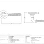 Pewter Hammered Newbury Lever on Rose Set (Plain) - Unsprung 3
