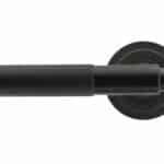 Black Brompton Lever on Rose Set (Art Deco) - Unsprung 2