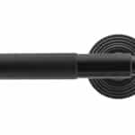Black Brompton Lever on Rose Set (Beehive) - Unsprung 2