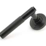 Black Brompton Lever on Rose Set (Beehive) - Unsprung 1